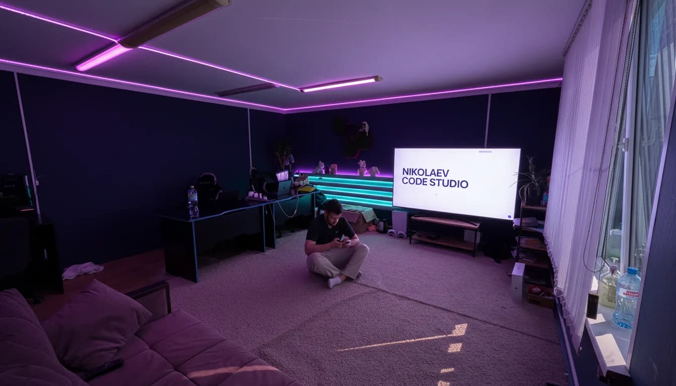 Рабочее пространство Nikolaev Code Studio