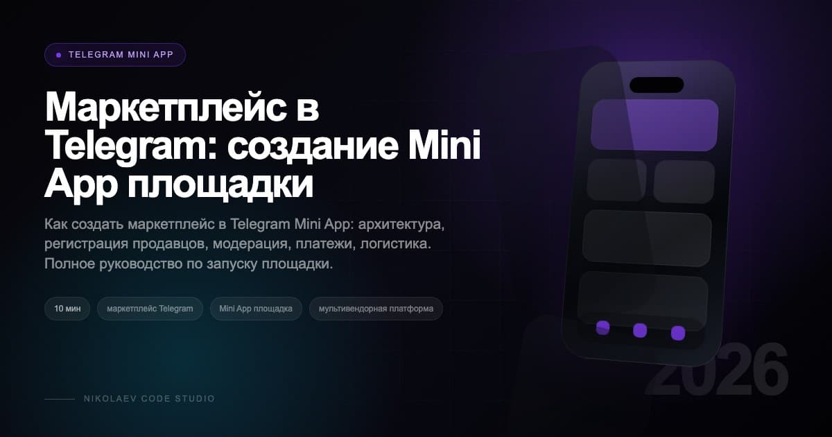 Маркетплейс в Telegram: создание Mini App площадки
