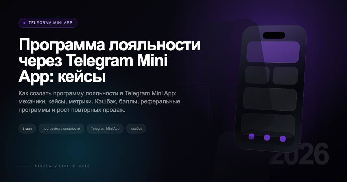 Программа лояльности через Telegram Mini App: кейсы