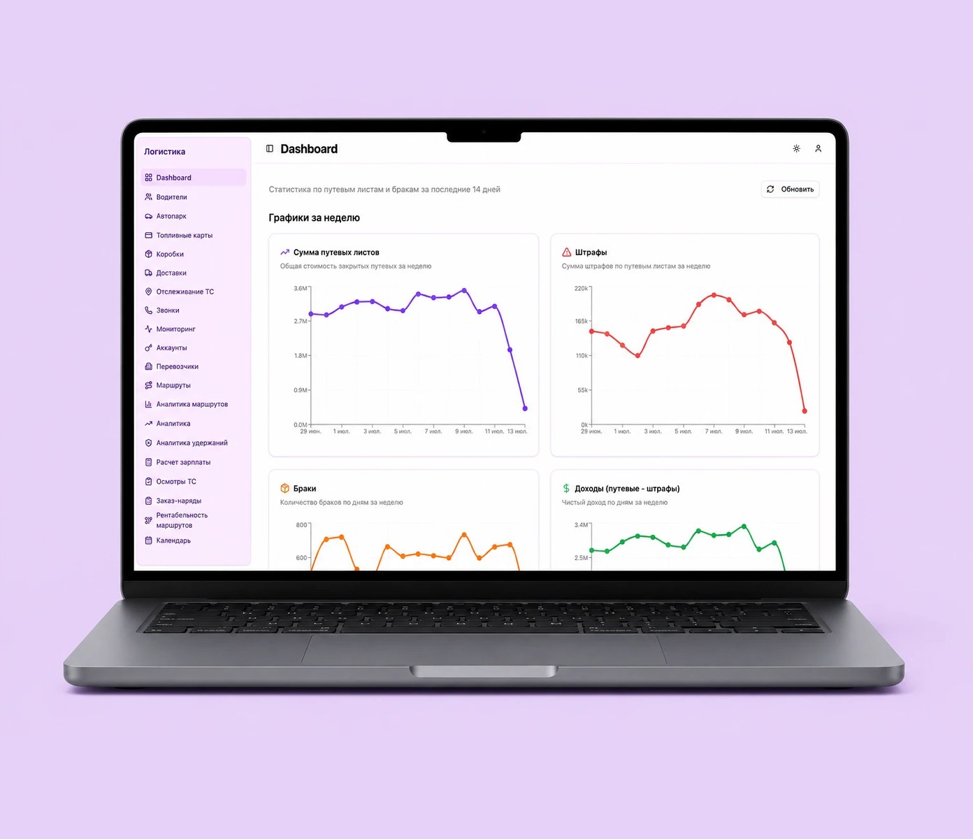CRM-система для перевозчиков Wildberries: заявки, рейсы, водители и финансы