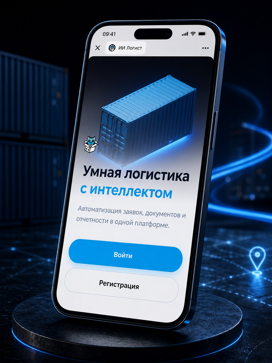 Логист ИИ — Telegram-система для перевозок — экран 1
